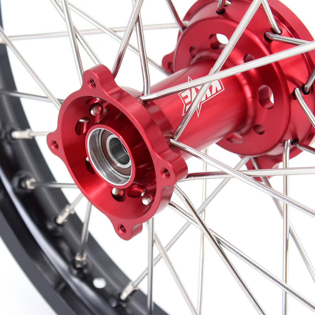 KKE 17/14 Kid's Wheels Rims for HONDA CRF150R CRF150RB 2007-2025 Mini Bike Red KKE Racing