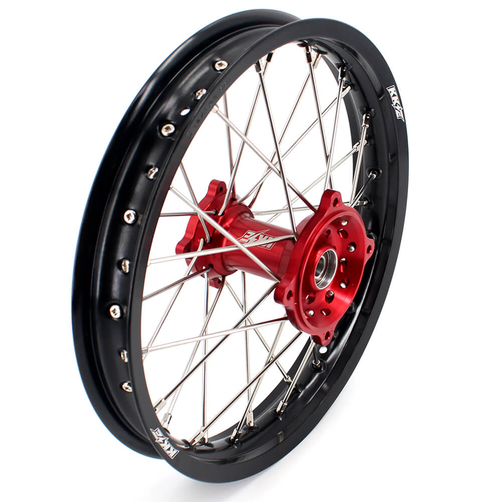 KKE 17/14 Kid's Wheels Rims for HONDA CRF150R CRF150RB 2007-2025 Mini Bike Red KKE Racing