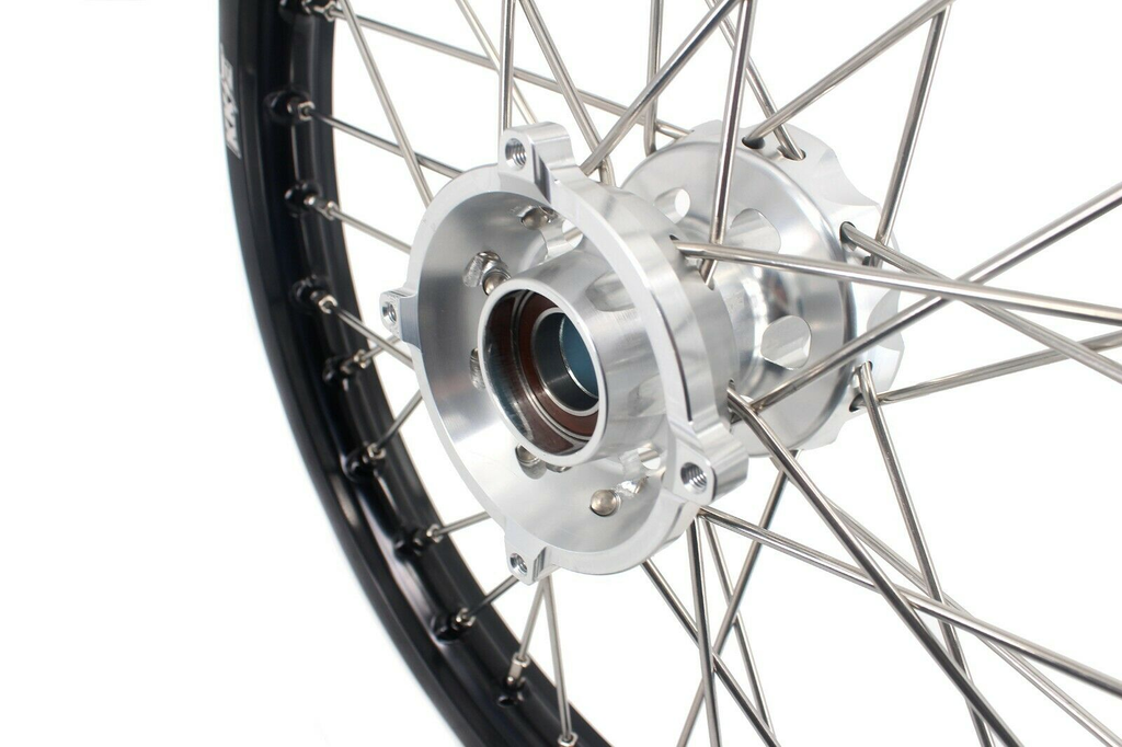 KKE 19"*1.6 & 16"*1.85 Kid's Big Wheels Fit KTM SX 85 Husqvarna TC85 GAS GAS MC85 2021-2024 Silver Hub KKE Racing