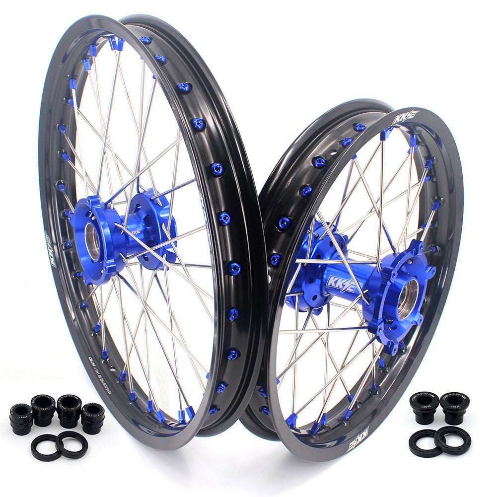 KKE 17 & 14 CNC Hub Kid's Big Wheels Rims For KTM SX85 2021-2024 Husqvarna TC85 2021-2024 KKE Racing
