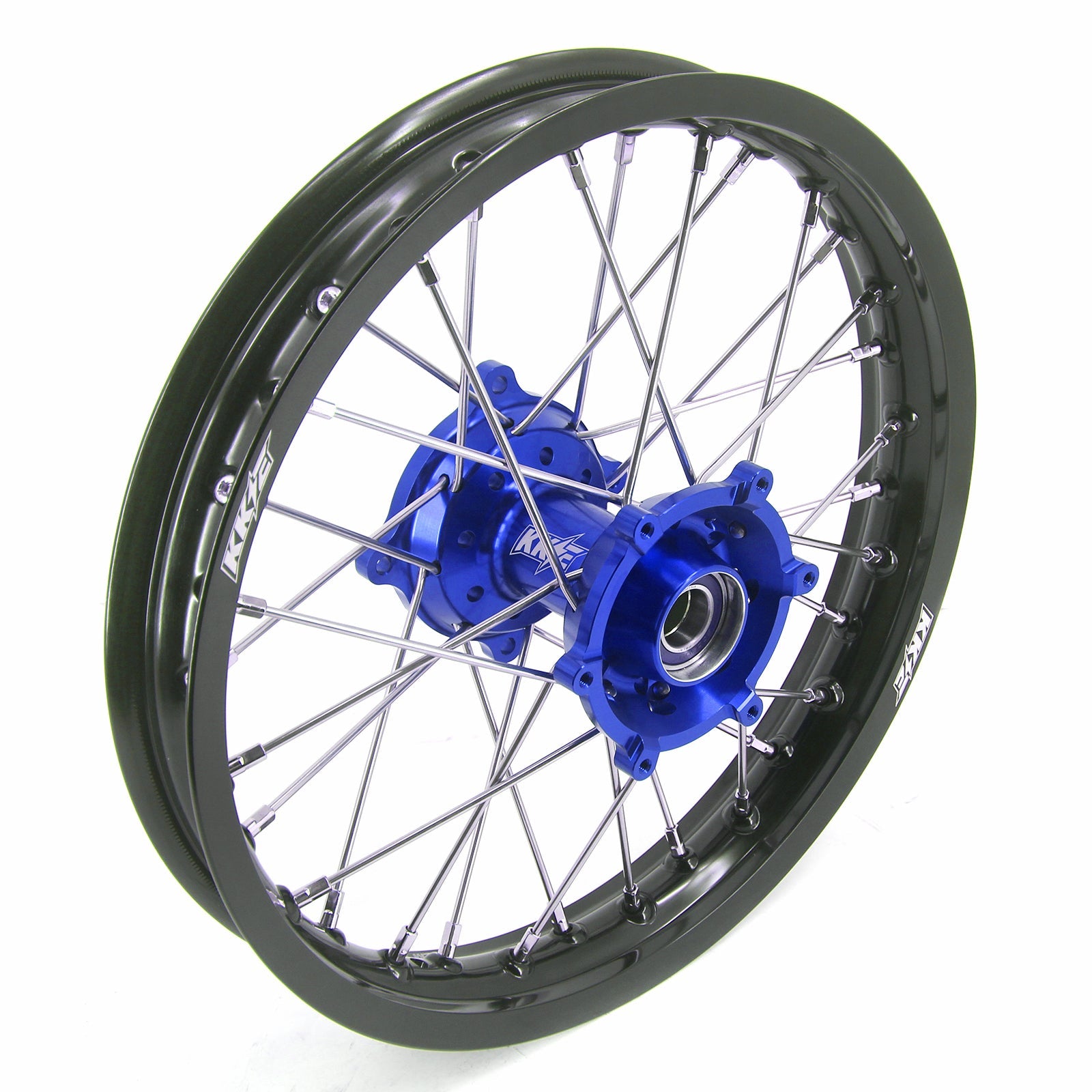 KKE 19/16 Factory Size Kids Big Wheels Rims Fit KTM SX 85 2025-2026 Husqvarna TC 85 Blue KKE Racing