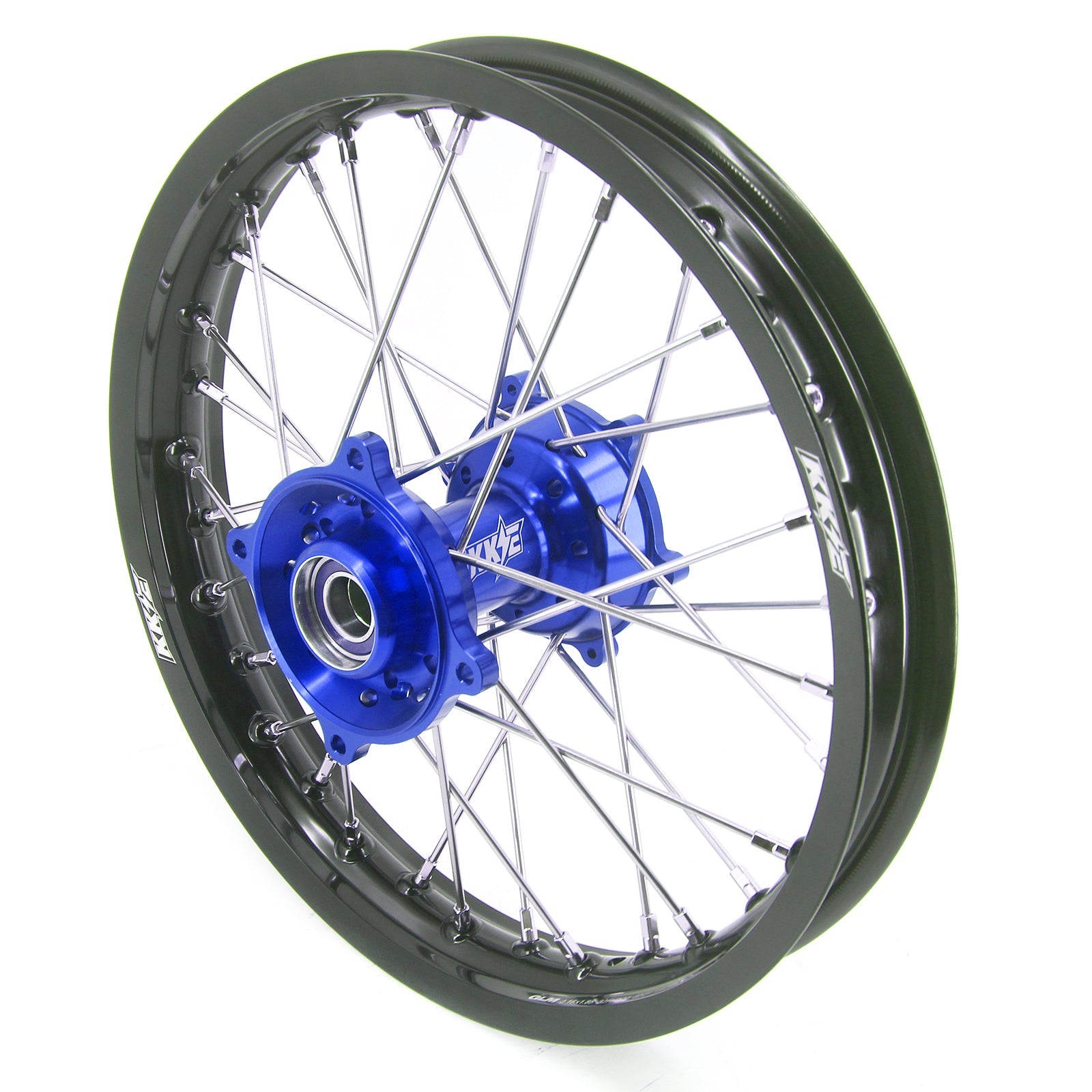 KKE 17/14 Factory Size Kids Big Wheels Rims Fit KTM SX 85 2025 Husqvarna TC85 2025-2026 Blue KKE Racing