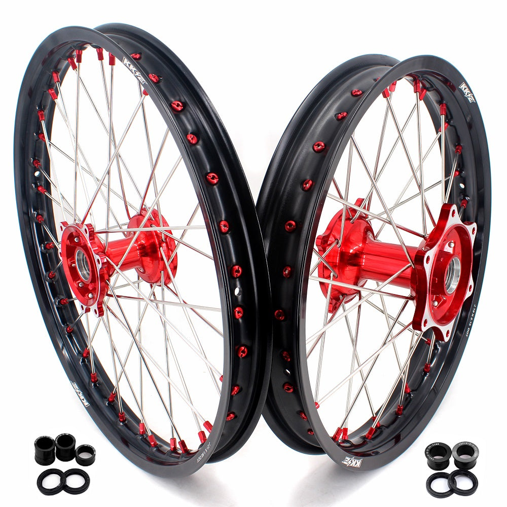 KKE 21" 18" Cast Aluminum Wheels Rims For HONDA CRF250R CRF450R CRF450L CRF450X CRF450RL 2025 KKE Racing