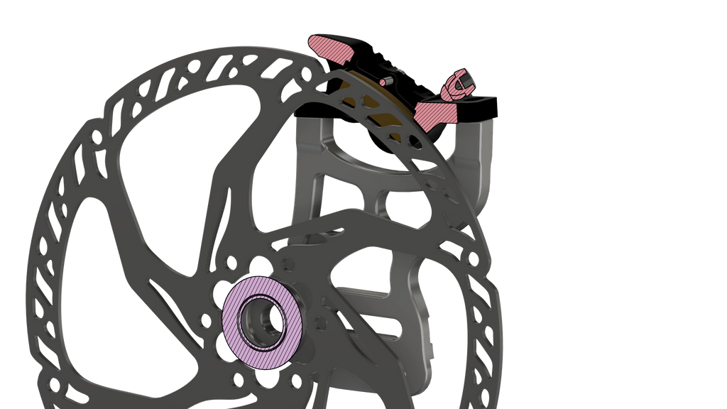 220mm Rear Caliper Mount Prickly Motorsports