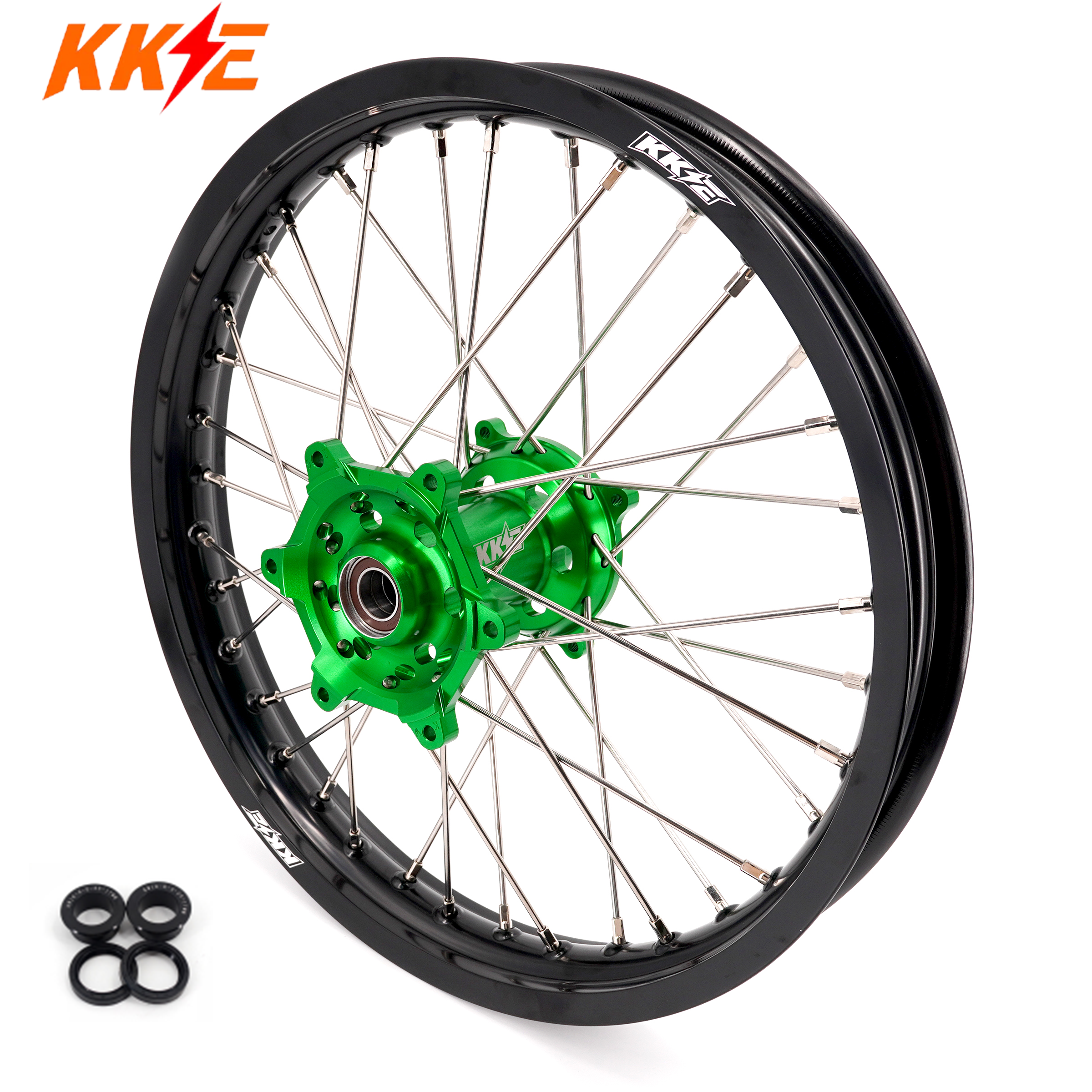 KKE 19×2.15 For KAWASAKI KX125 KX250 KX250F KX450F Rear Spoke Wheels Rims KKE Racing
