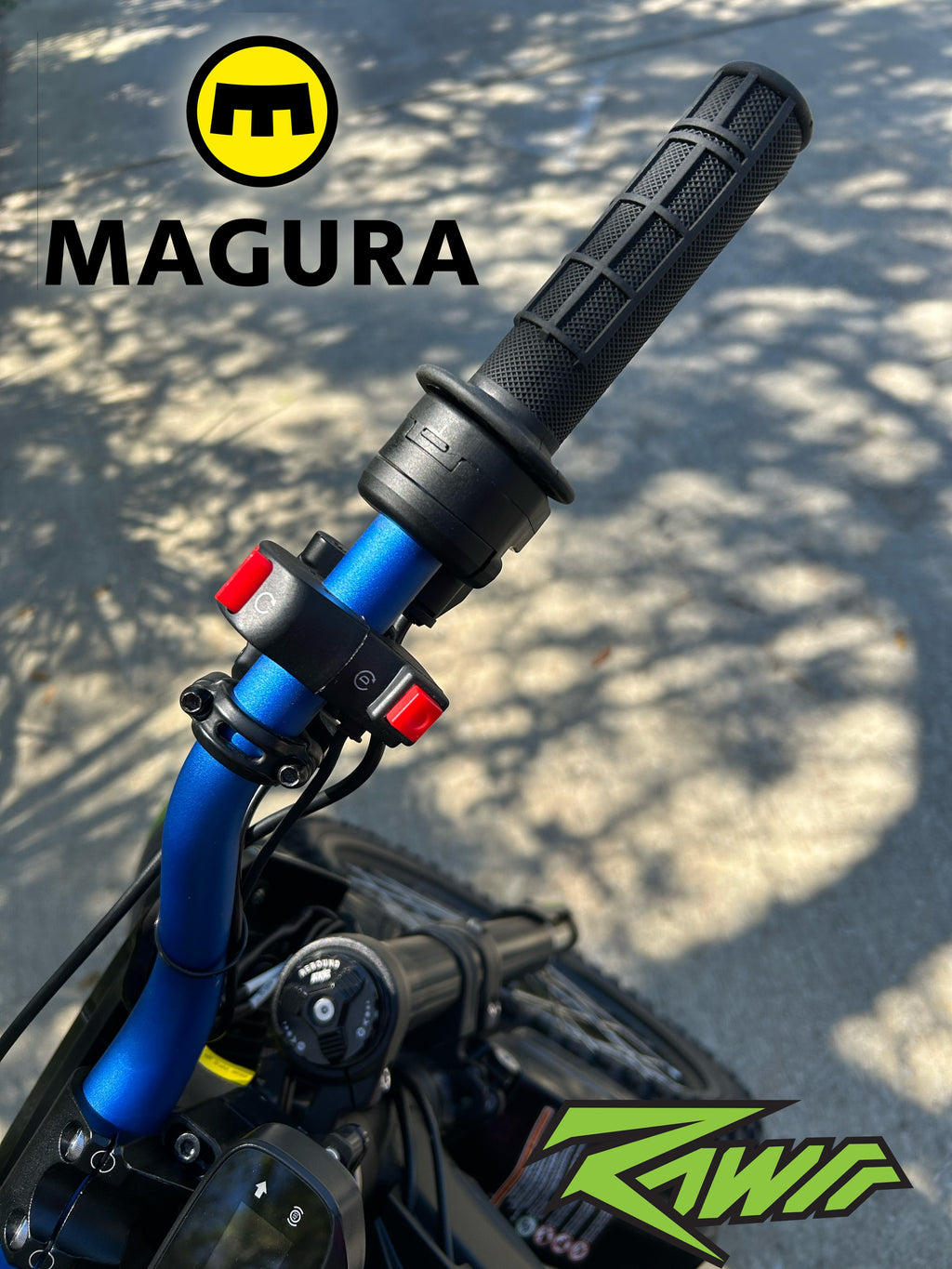 1/4 Turn Electronic Magura Throttle | DirtyBike | Rawrr Mantis X | Mantis Mini eDirtyBike