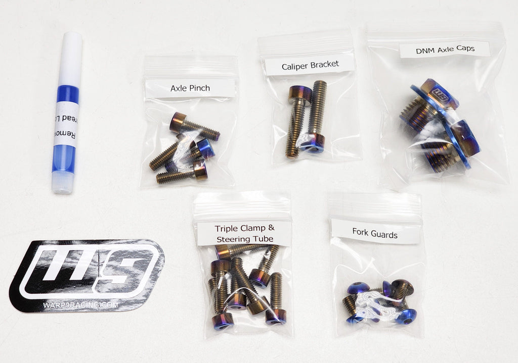 Titanium Fork Bolts (Collective) Warp9Racing
