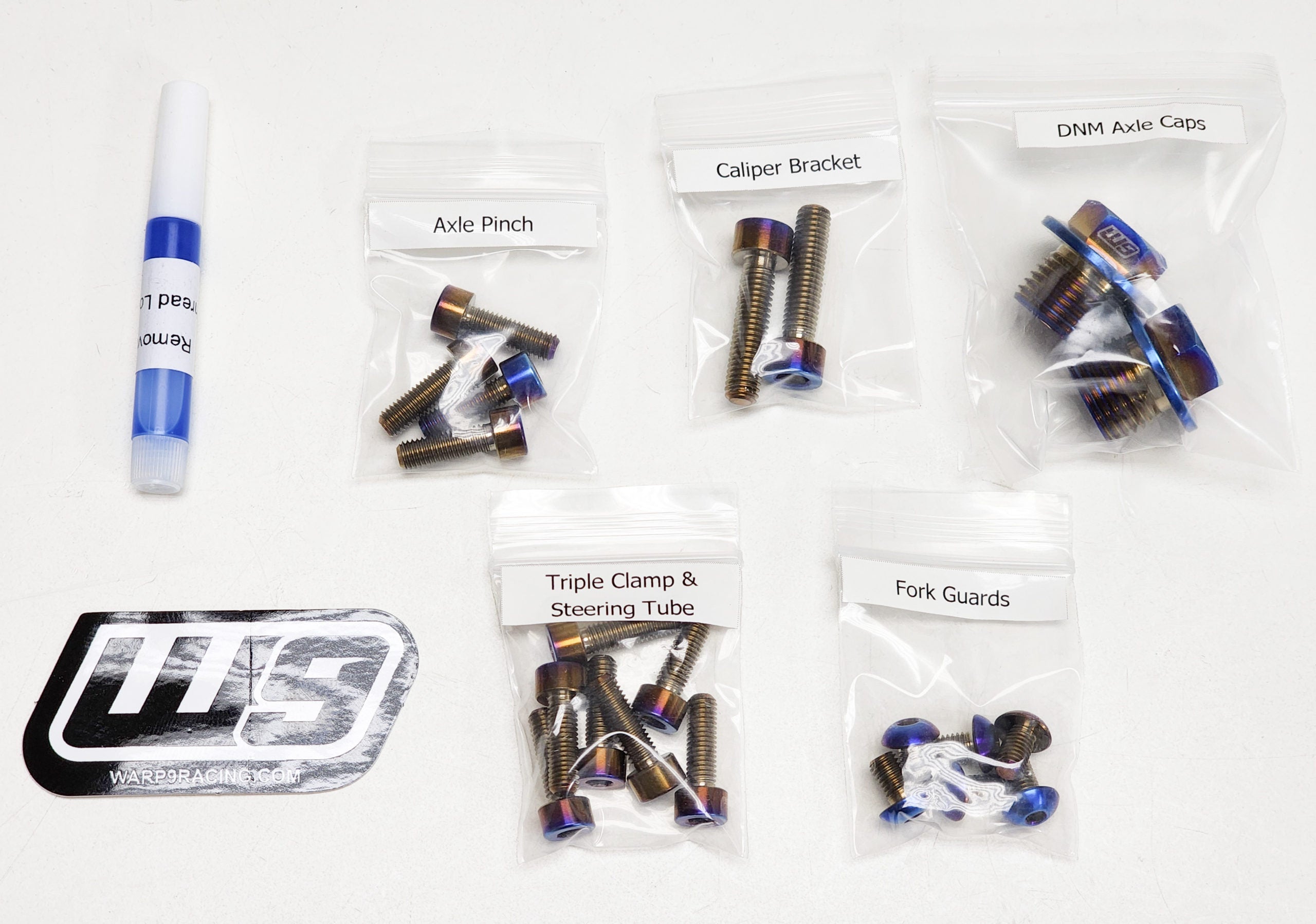 Titanium Fork Bolts (Collective) Warp9Racing