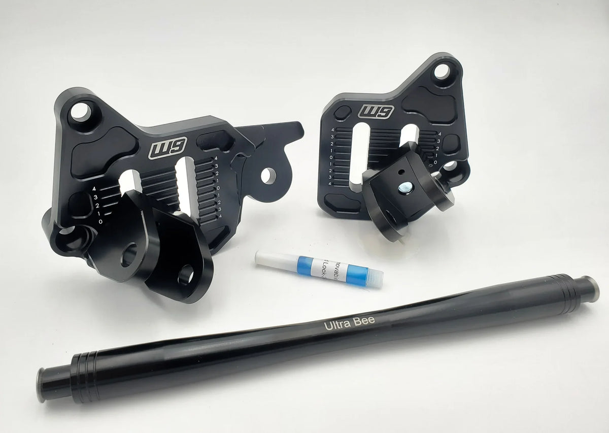 Warp 9 Ultra Bee Adjustable Foot Peg Mount Modded Moto Co