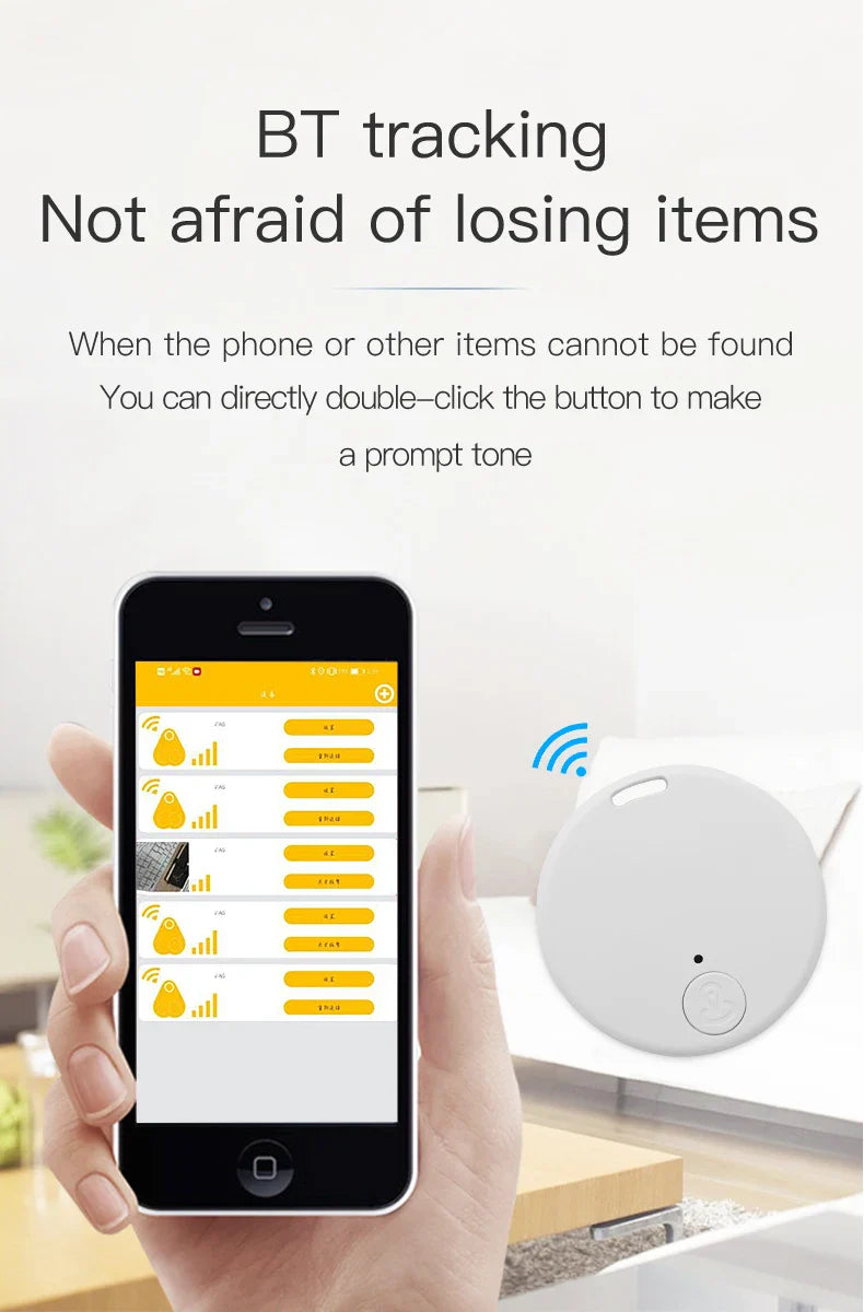 Mini GPS Locator AntiLost Alarm Wallet Keychain Smart Tag Bluetooth-Compatible Tracer Keychain Dog Pet Child Tracker Key Finder LUNDY'S