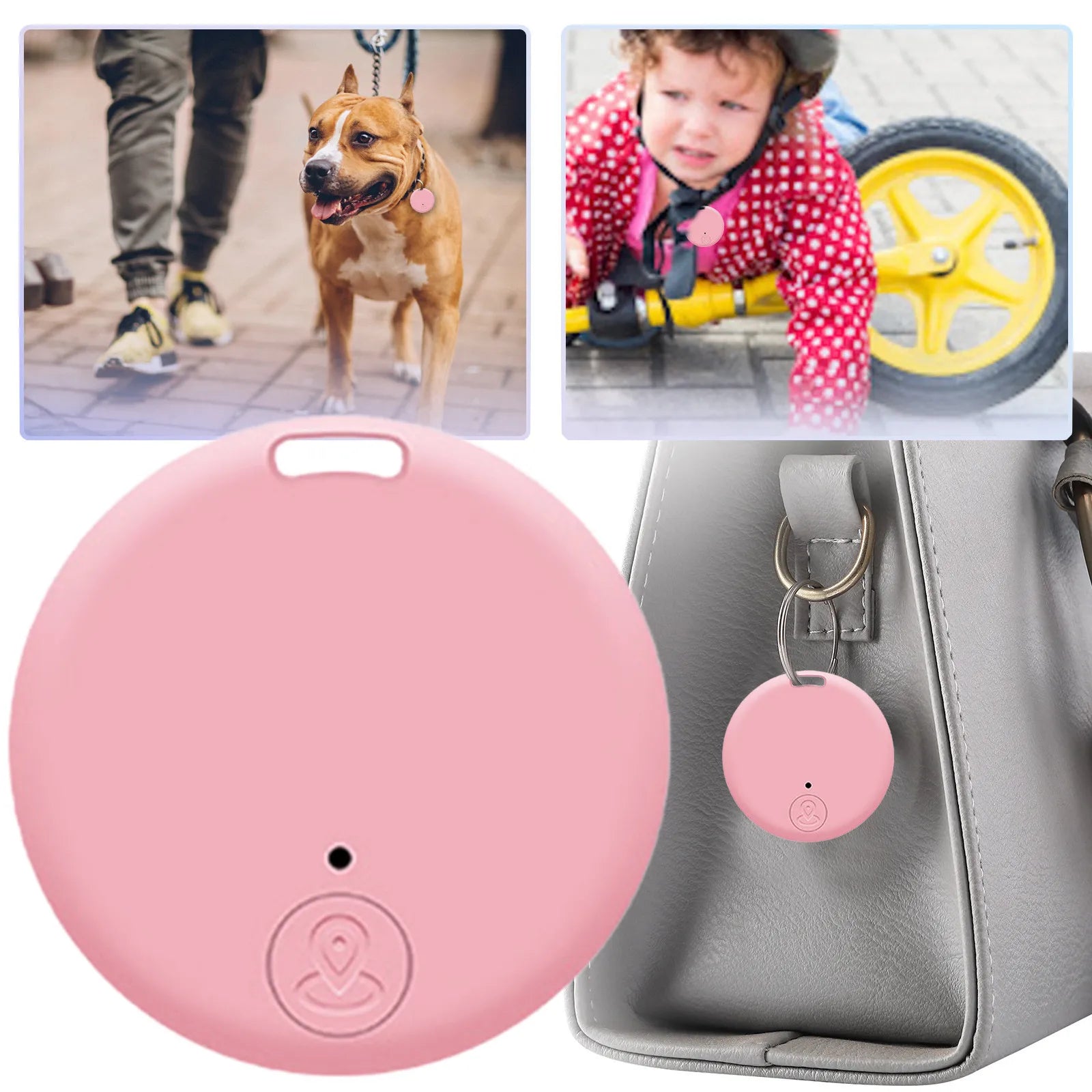 Mini GPS Locator AntiLost Alarm Wallet Keychain Smart Tag Bluetooth-Compatible Tracer Keychain Dog Pet Child Tracker Key Finder LUNDY'S