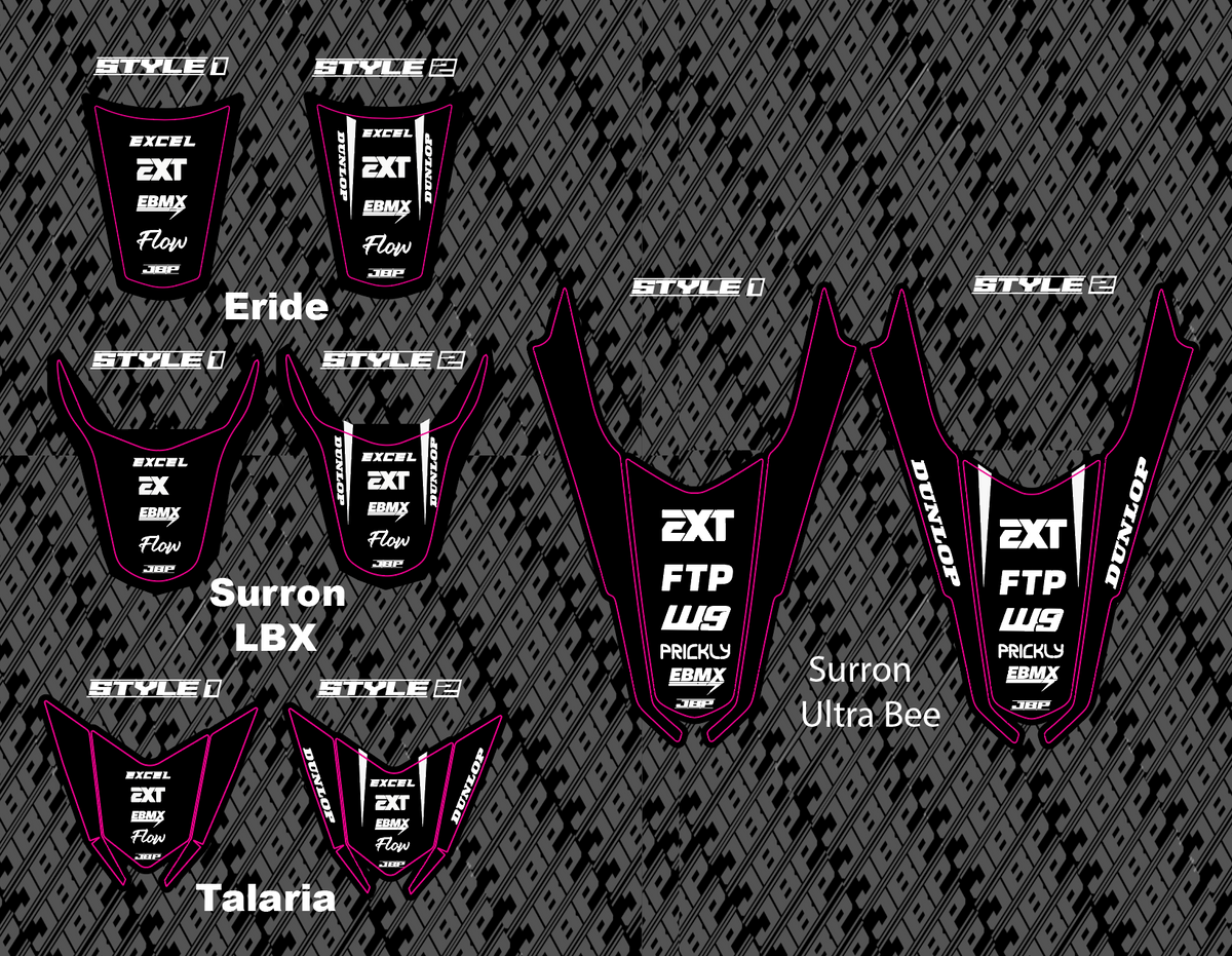 E-Bike Rear Fender Decal JBP