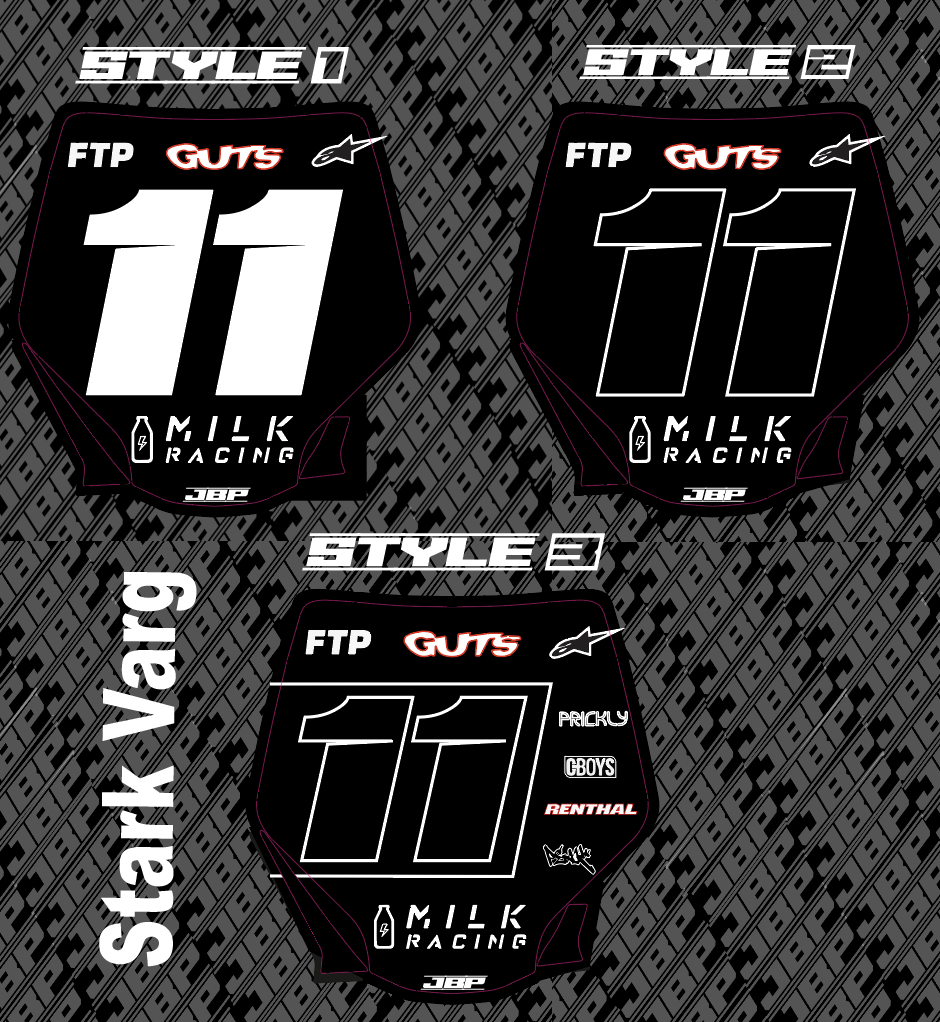 Stark Varg Front Plate Decals JBP