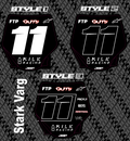 Stark Varg Front Plate Decals JBP