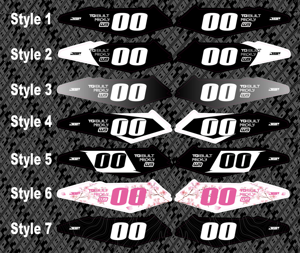 Side Fender E-Bike Decals LBX/Eride Pro JBP