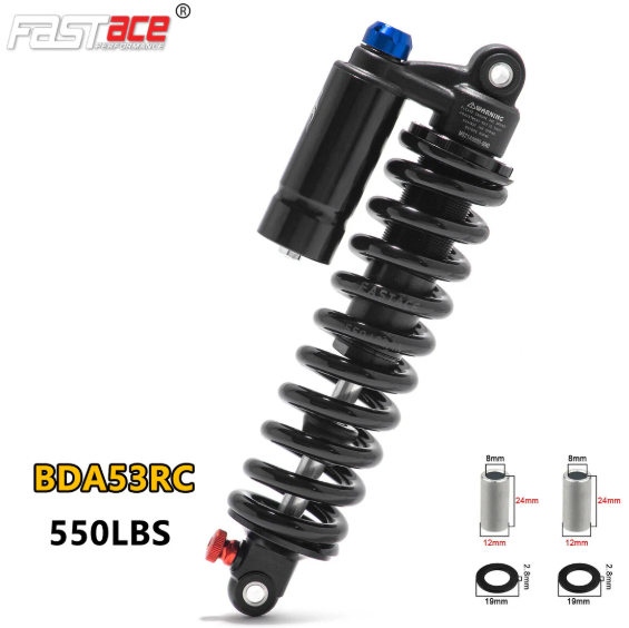 Fastace BDA53RC Rear Shock 265mm Ride or Die R&D