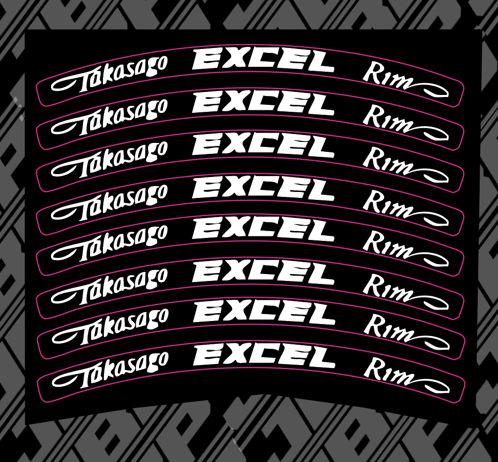Excel Wheel Decals JBP