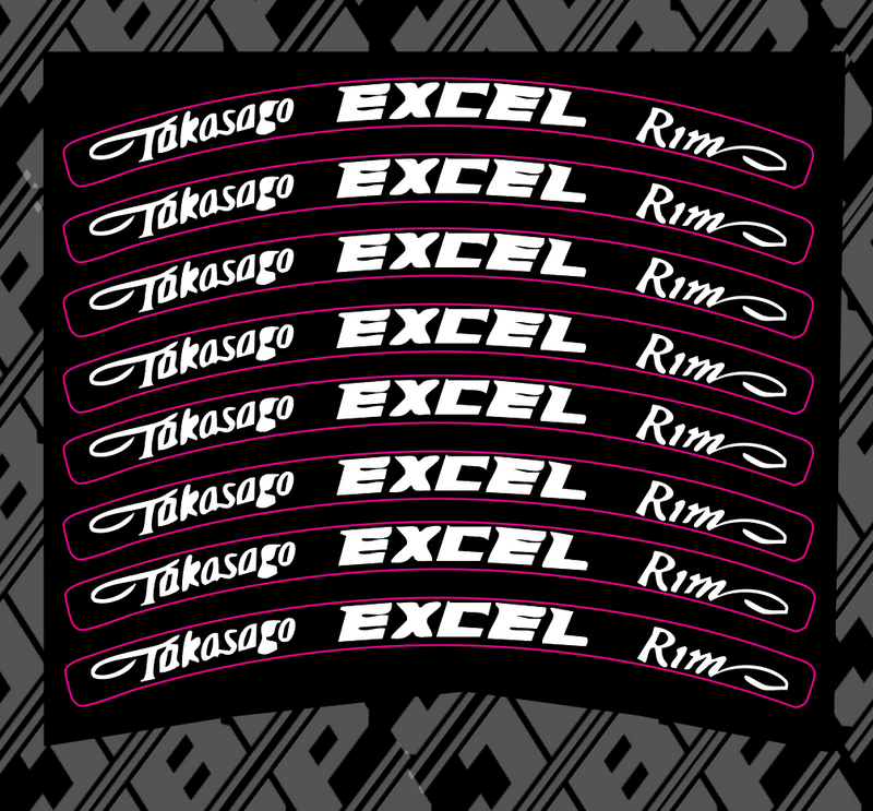 Excel Wheel Decals JBP