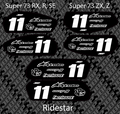 Super 73/Ridestar Battery Decals JBP