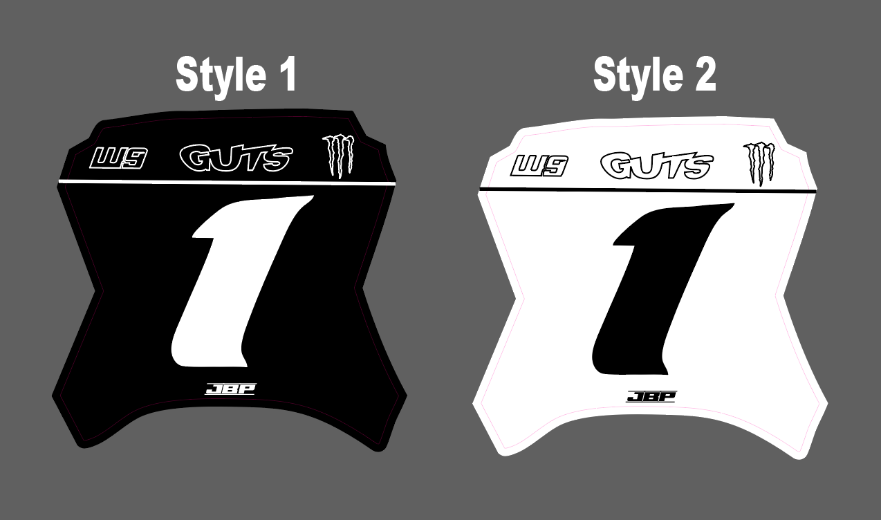 Yozma Race Front Plate Decal JBP