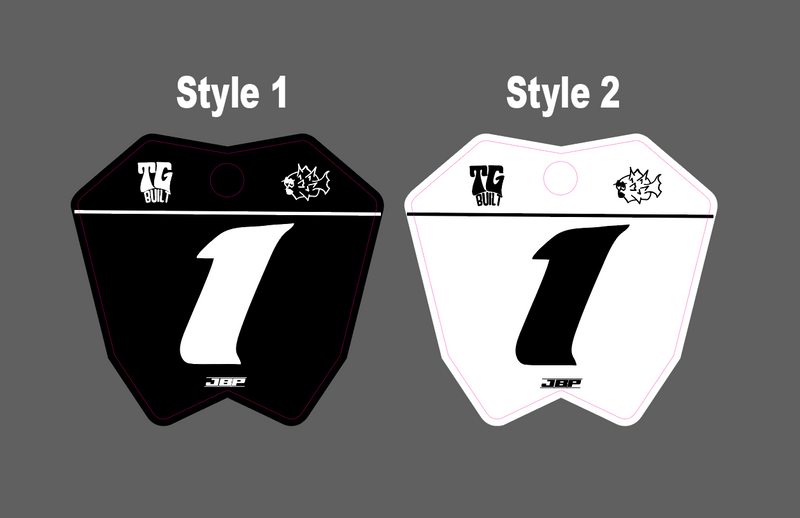 ETM RTR Race Front Plate Decal JBP