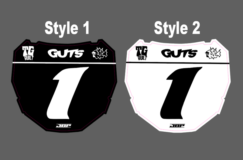 ODI Race Front Plate Decal JBP
