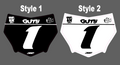 Motocuts Race Front Plate Decal JBP