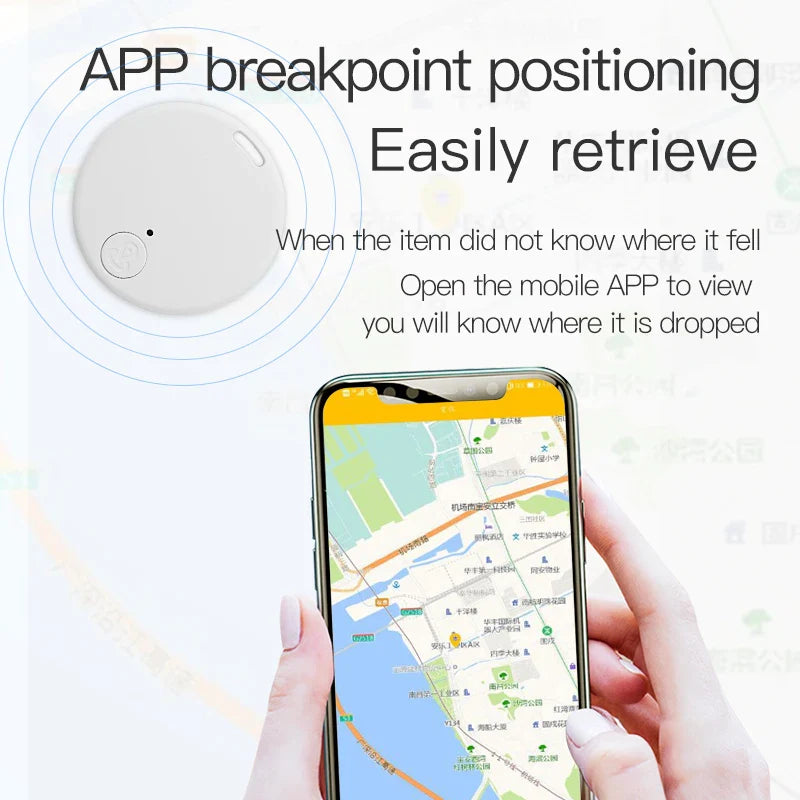 Mini GPS Locator AntiLost Alarm Wallet Keychain Smart Tag Bluetooth-Compatible Tracer Keychain Dog Pet Child Tracker Key Finder LUNDY'S
