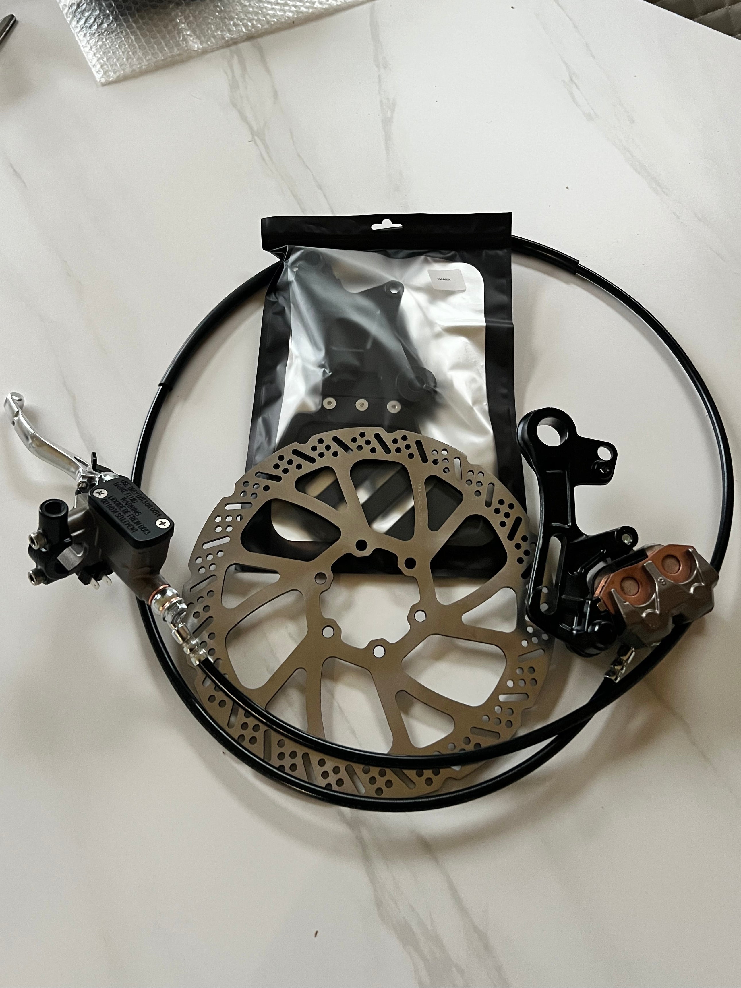 Talaria XXX/MX3/MX4 Rear Moto Brake Kit — Single Caliper Emoto Flux
