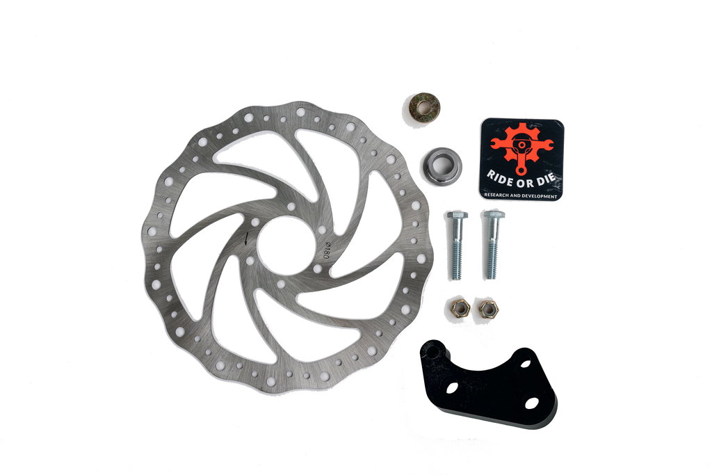 Brake Adapter Kit for Stock Brakes to RnD Forks Ride or Die R&D