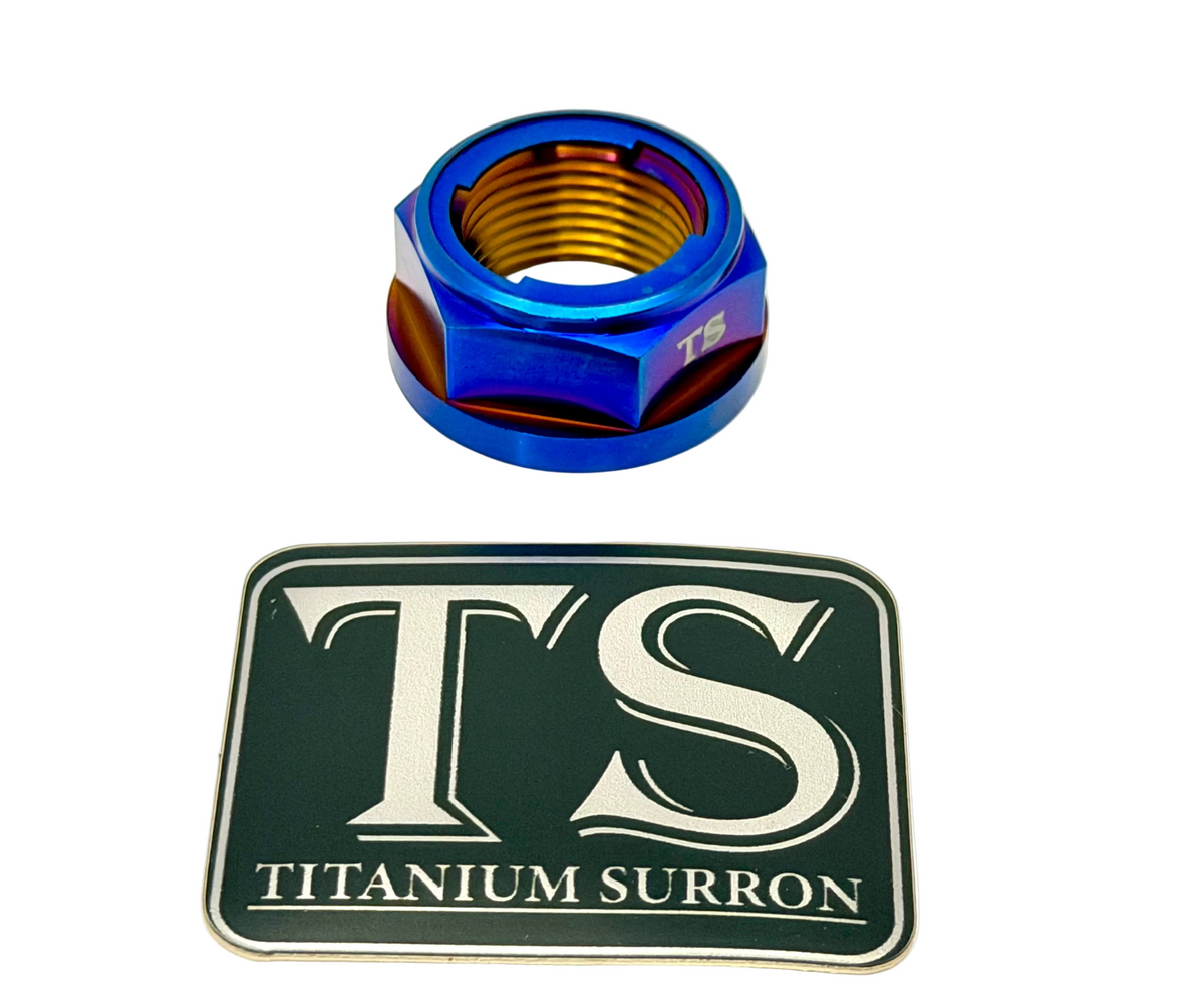 Titanium Rear Axle Nut - E-Moto Titanium Surron