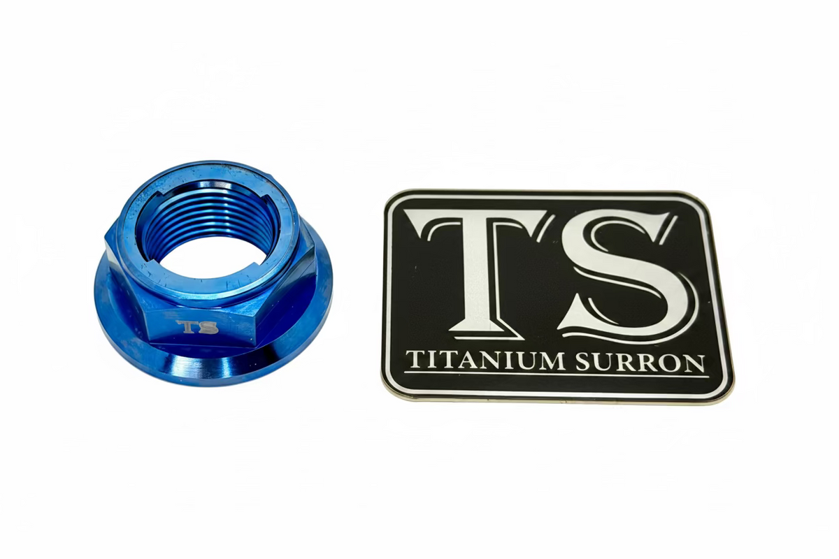 Titanium Rear Axle Nut - E-Moto Titanium Surron