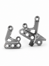 Chrome Silver Foot Peg Brackets for Sur-Ron Light Bee X & E-Ride Pro – Heavy Duty Upgrade Forged Racing