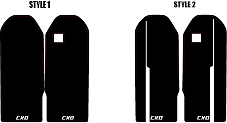 Talaria OEM Fork Gaurd Decals - Riot Racing