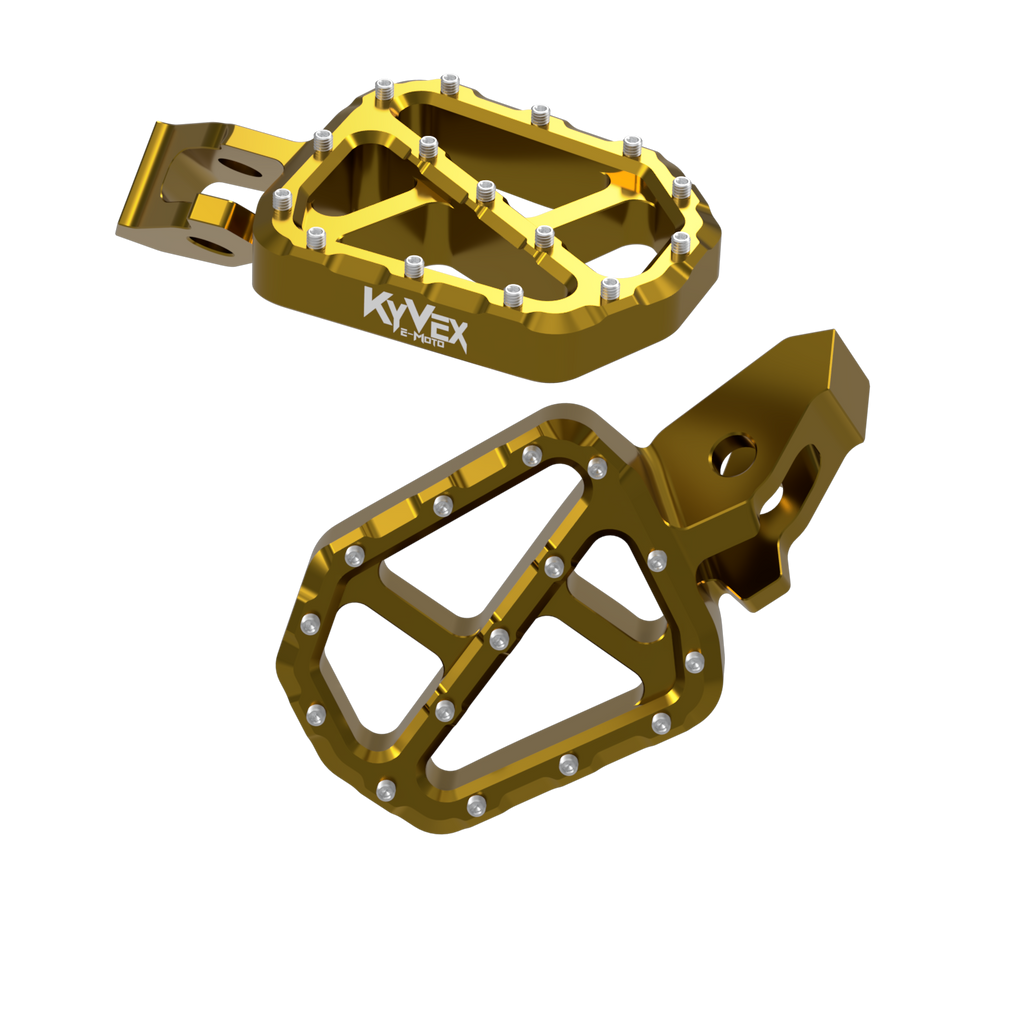 KyVex Billet Wide Foot Pegs - Ultra Bee Compatible KyVex Moto
