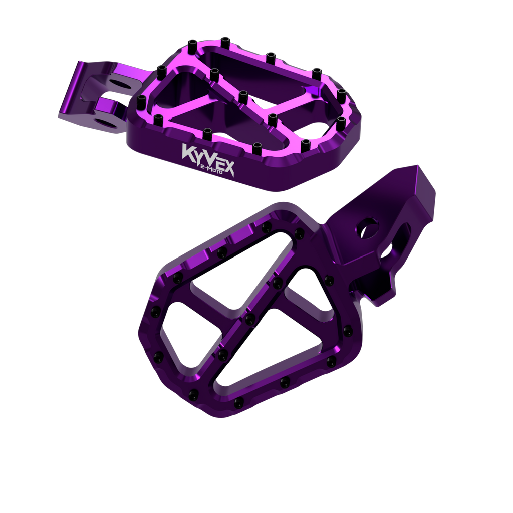 KyVex Billet Wide Foot Pegs - Ultra Bee Compatible KyVex Moto