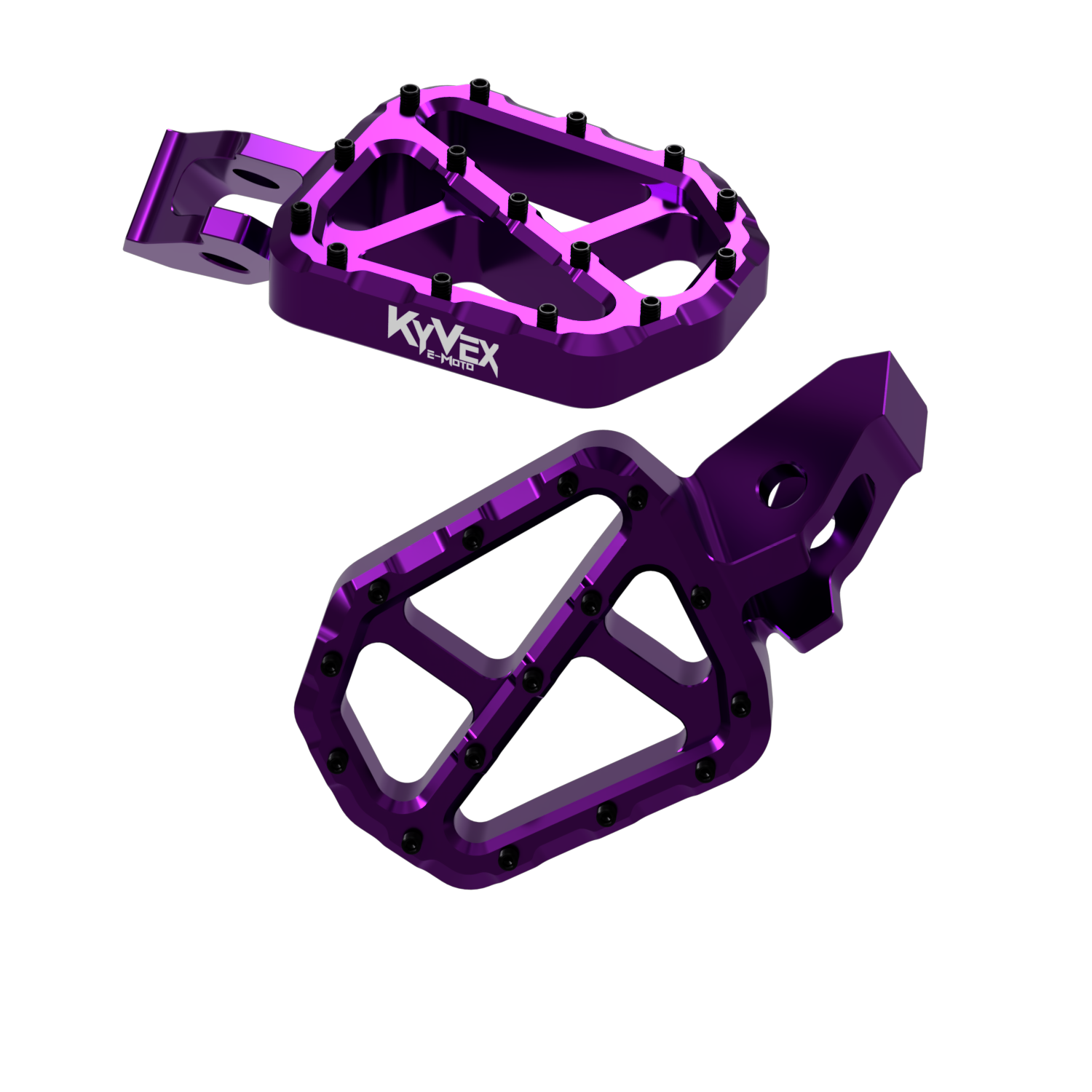 KyVex Billet Wide Foot Pegs - Ultra Bee Compatible KyVex Moto