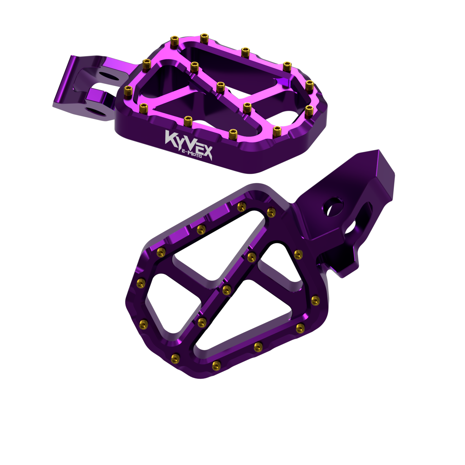 KyVex Billet Wide Foot Pegs - Ultra Bee Compatible KyVex Moto