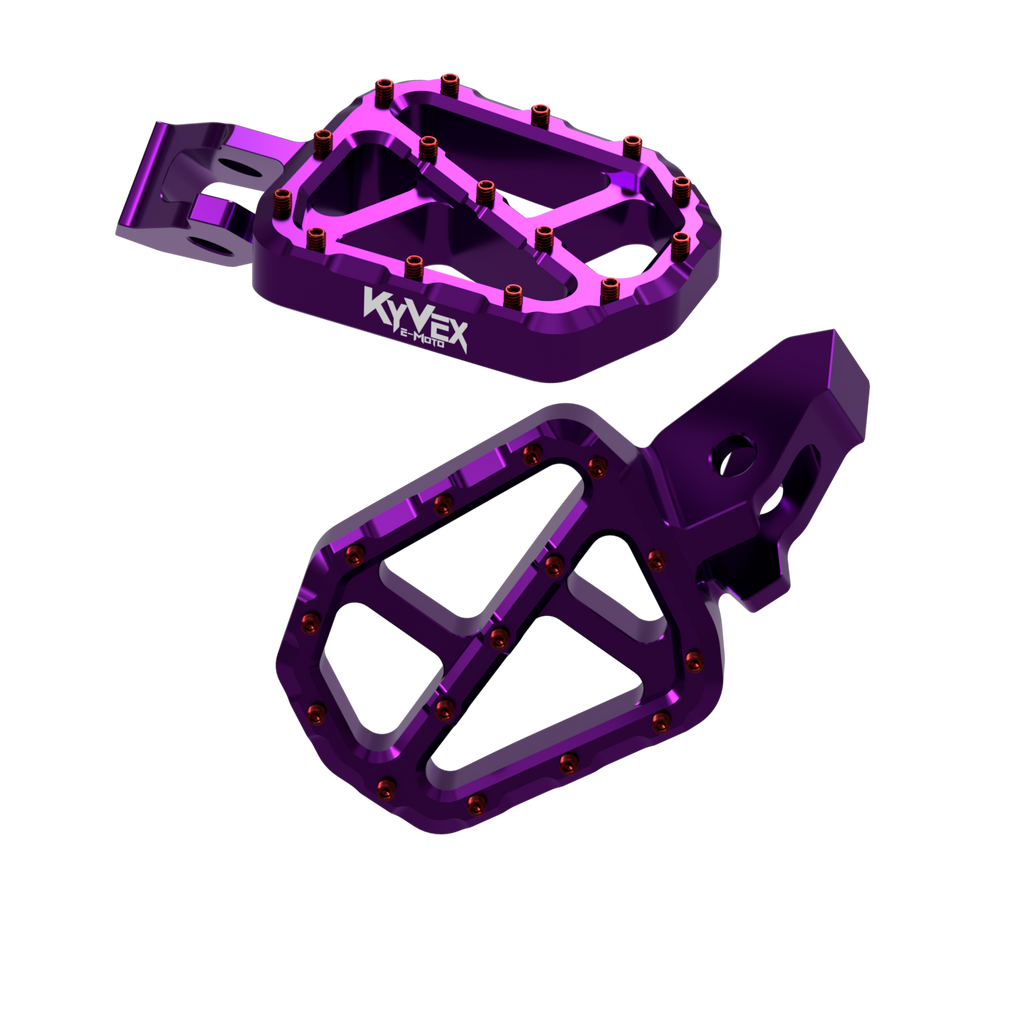 KyVex Billet Wide Foot Pegs - Ultra Bee Compatible KyVex Moto