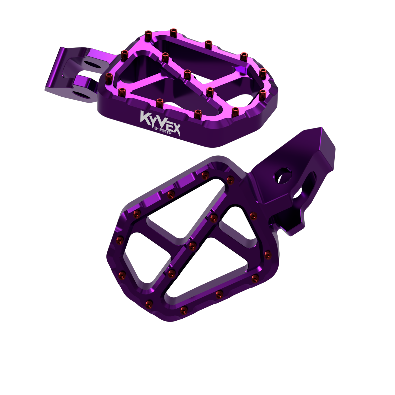 KyVex Billet Wide Foot Pegs - Ultra Bee Compatible KyVex Moto