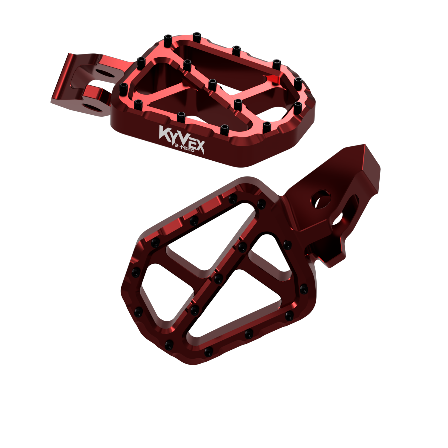 KyVex Billet Wide Foot Pegs - Ultra Bee Compatible KyVex Moto