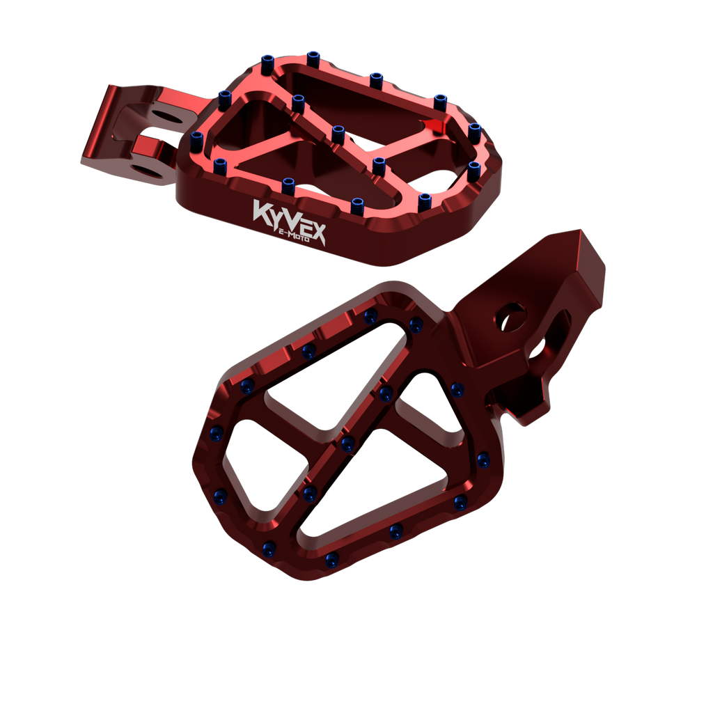 KyVex Billet Wide Foot Pegs - Ultra Bee Compatible KyVex Moto