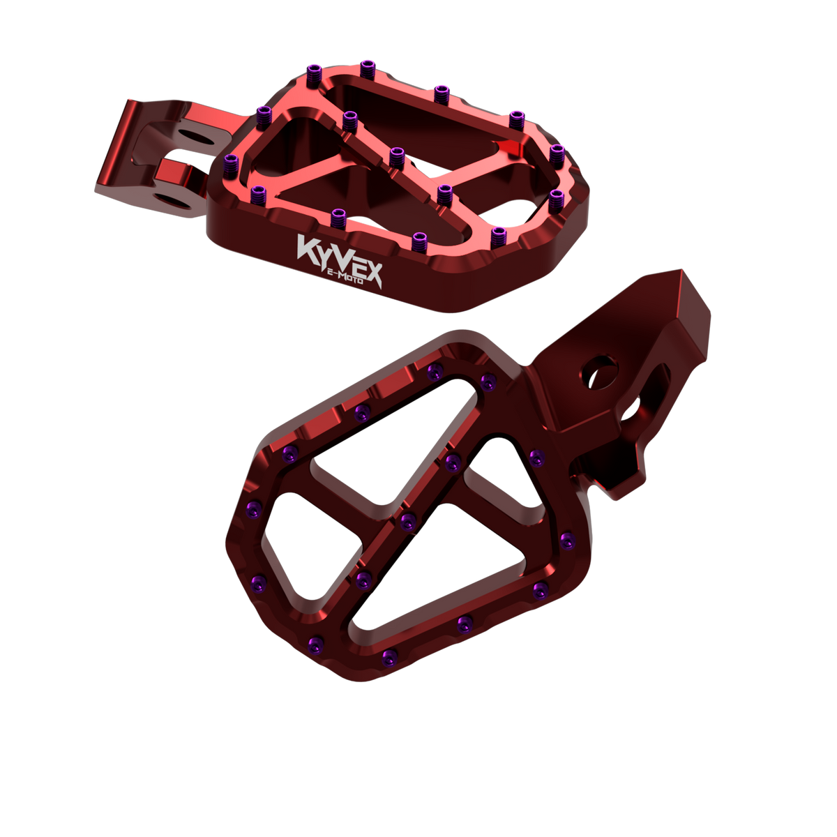 KyVex Billet Wide Foot Pegs - Ultra Bee Compatible KyVex Moto