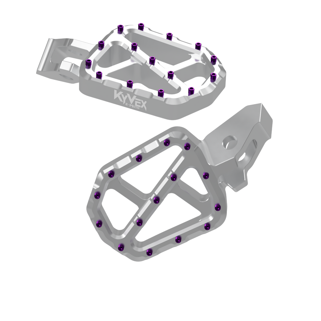 KyVex Billet Wide Foot Pegs - Ultra Bee Compatible KyVex Moto