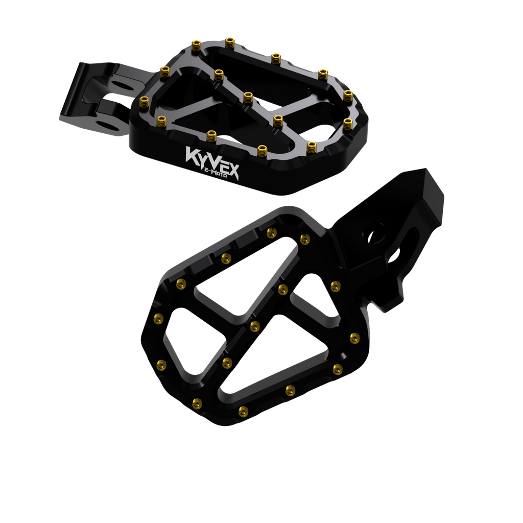 KyVex Billet Wide Foot Pegs - Ultra Bee Compatible KyVex Moto