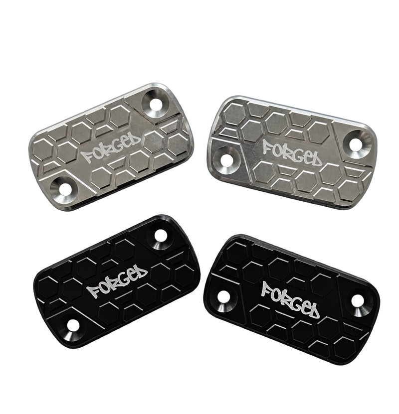 Sur-Ron Ultra Bee Brake Reservoir Cap | CNC Metal Upgrade (Black & Chrome) Forged Racing