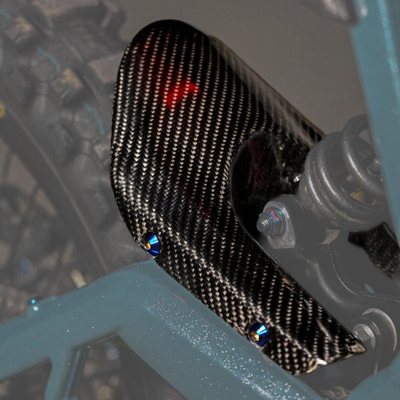 E-Ride Pro Carbon Fiber Mud Guard Modded Moto Co