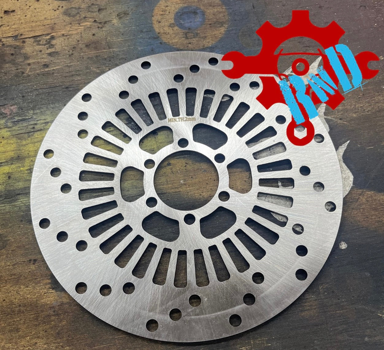 180mm Thick style Rotor for Stock Razor Wheels Ride or Die R&D