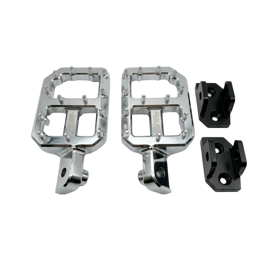 Upgraded CNC Pegs — Black , Chrome with Silver or Jet Blue Spikes Soleil Supplies