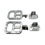 Upgraded CNC Pegs — Black , Chrome with Silver or Jet Blue Spikes Soleil Supplies